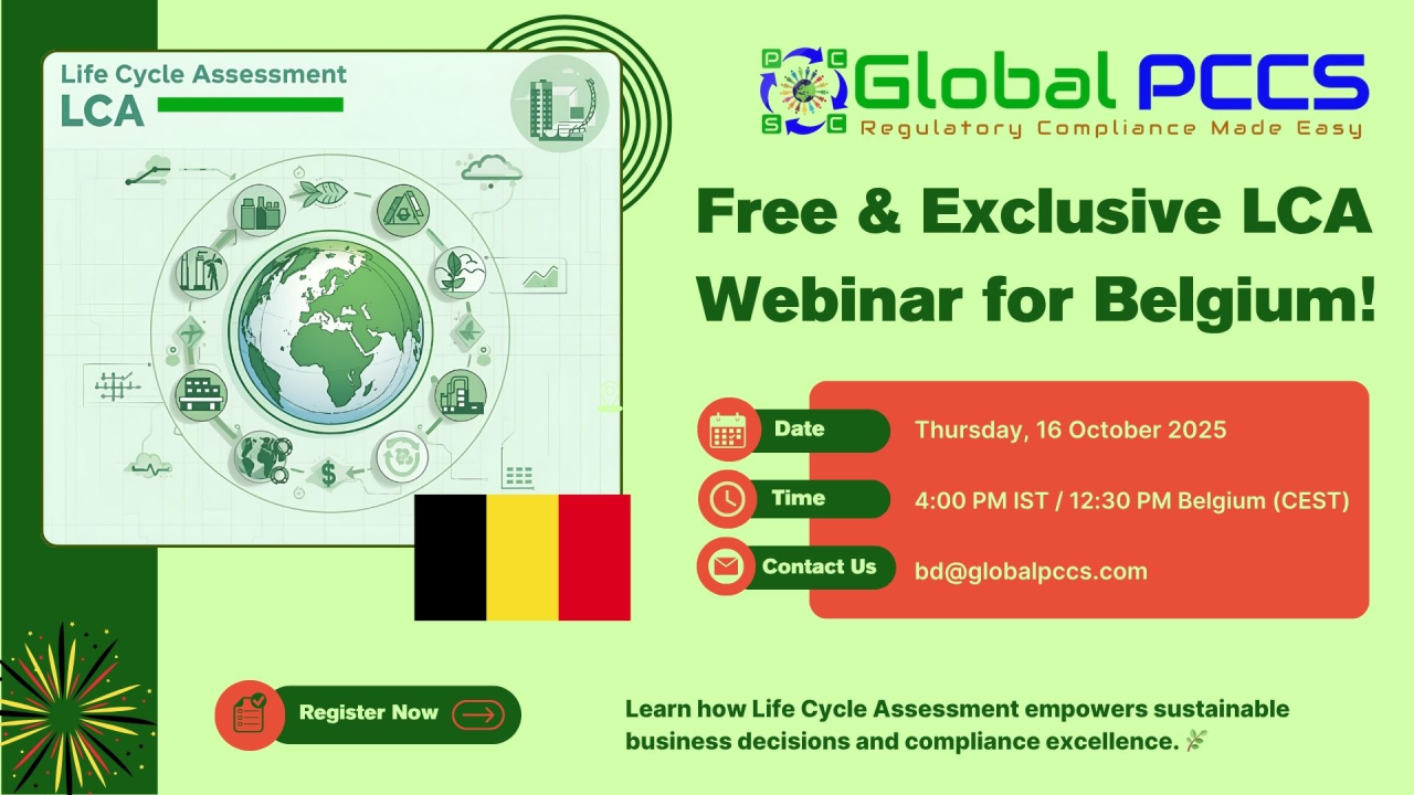 Webinar on Life Cycle Assessment (LCA) for Belgium!