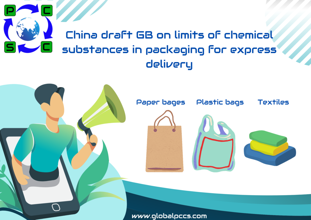 China draft GB on limits of chemical substances in packaging for express delivery