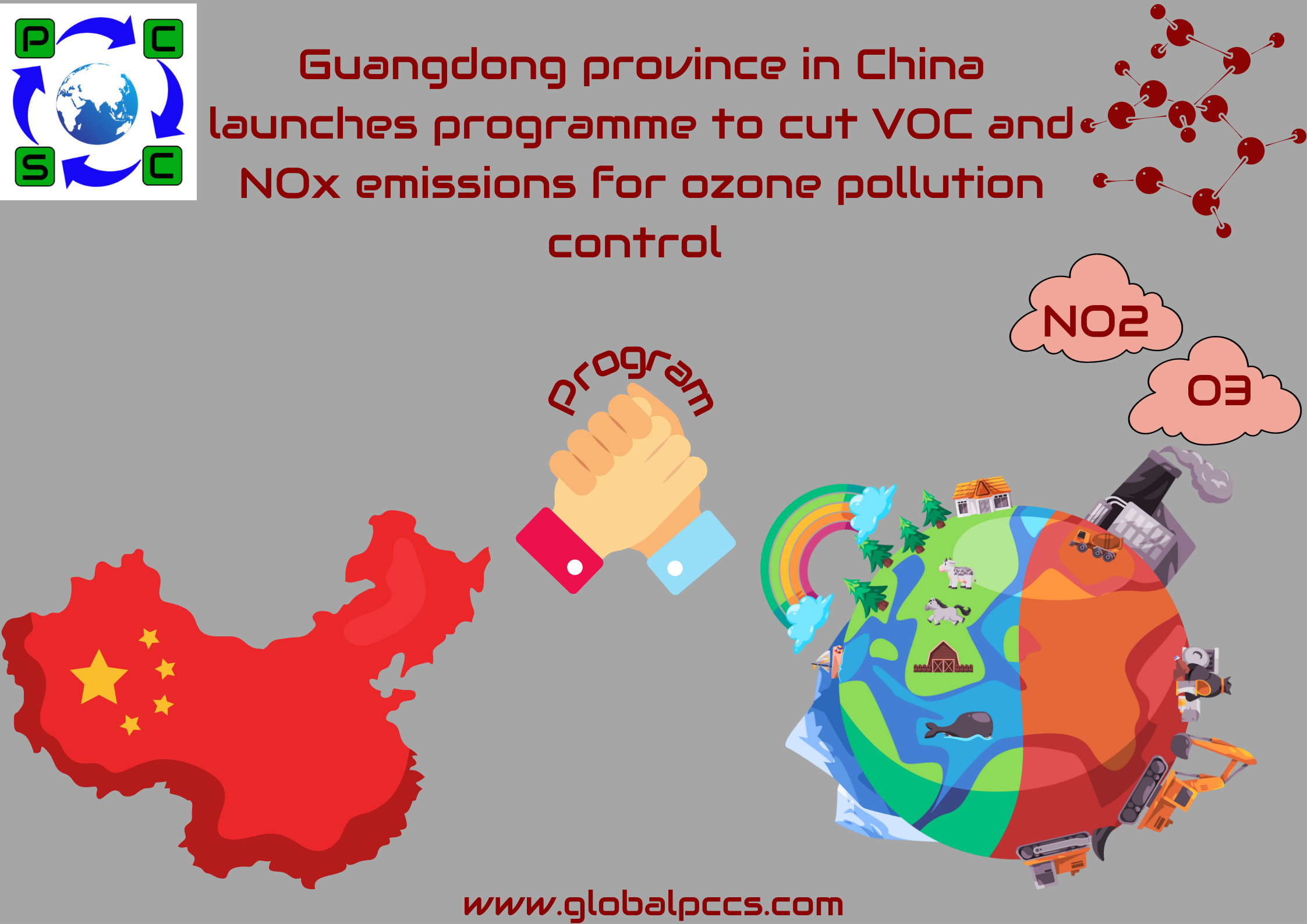Guangdong province in China launches programme to cut VOC and NOxemissions for ozone pollution control for 2023–2025.
