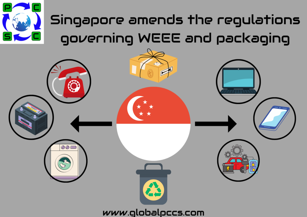 Singapore amends the regulations governing WEEE and packaging.