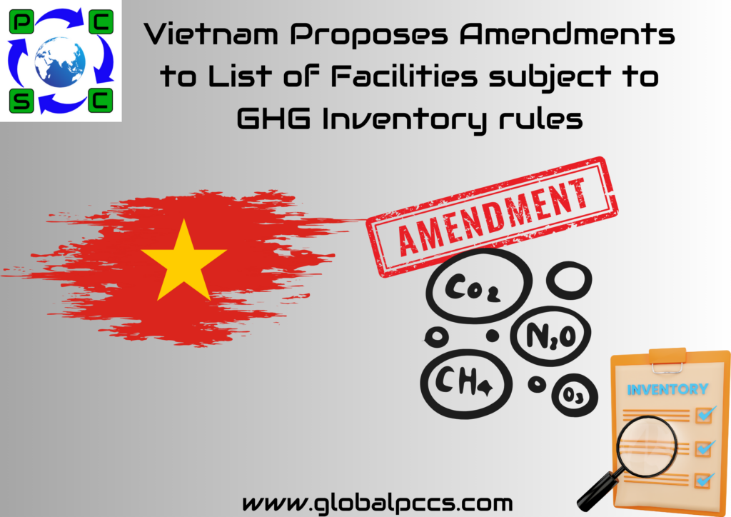 Vietnam Proposes Amendments to List of Facilities subject to GHG Inventory rules