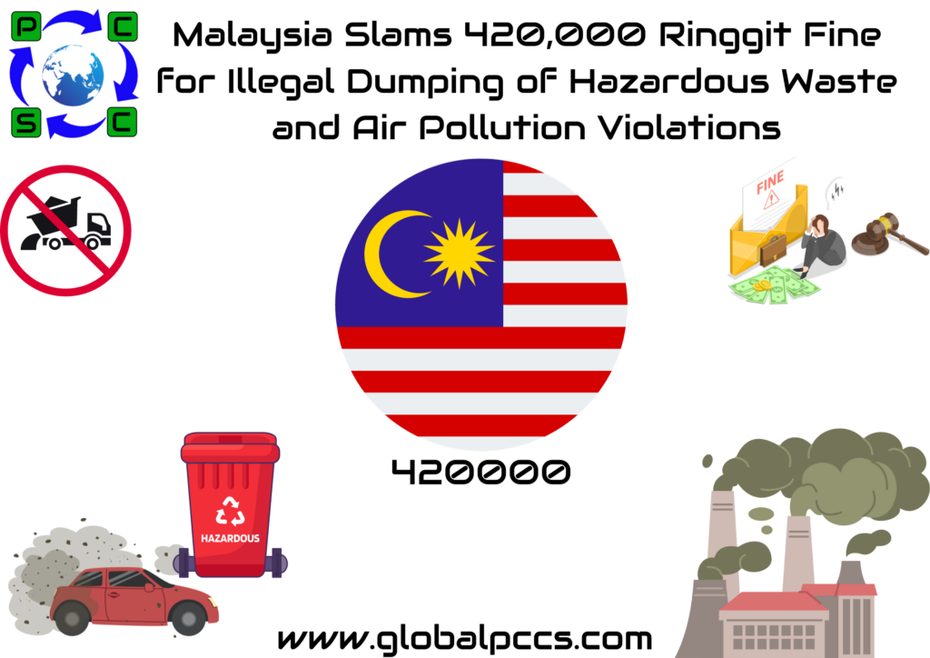 Malaysia Slams 420,000 Ringgit Fine for Illegal Dumping of Hazardous Waste and Air Pollution Violations