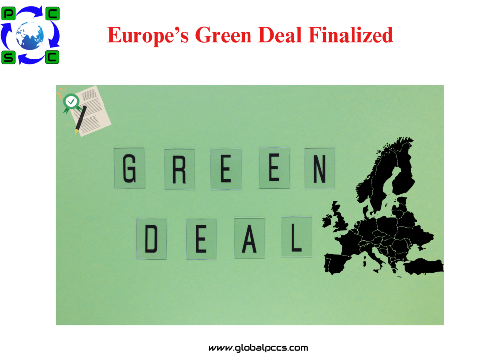 Europe’s Green Deal Finalized