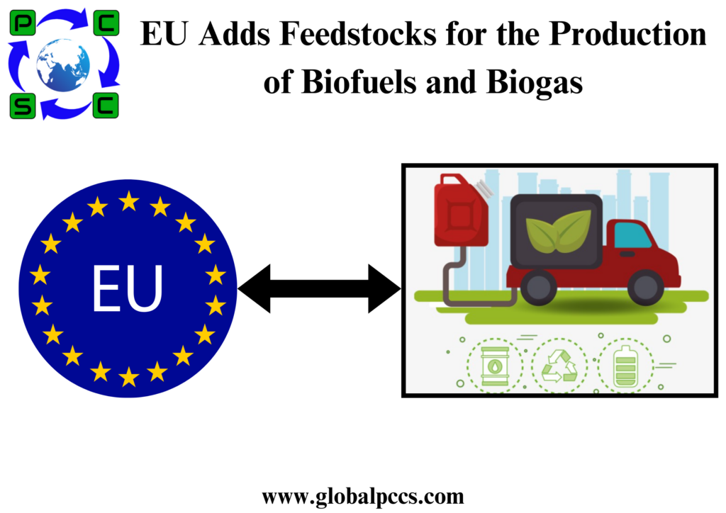 EU Adds Feedstocks for the Production of Biofuels and Biogas