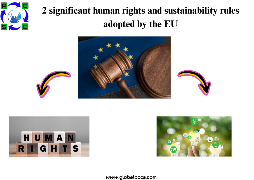 2 significant human rights and sustainability rules adopted by the EU