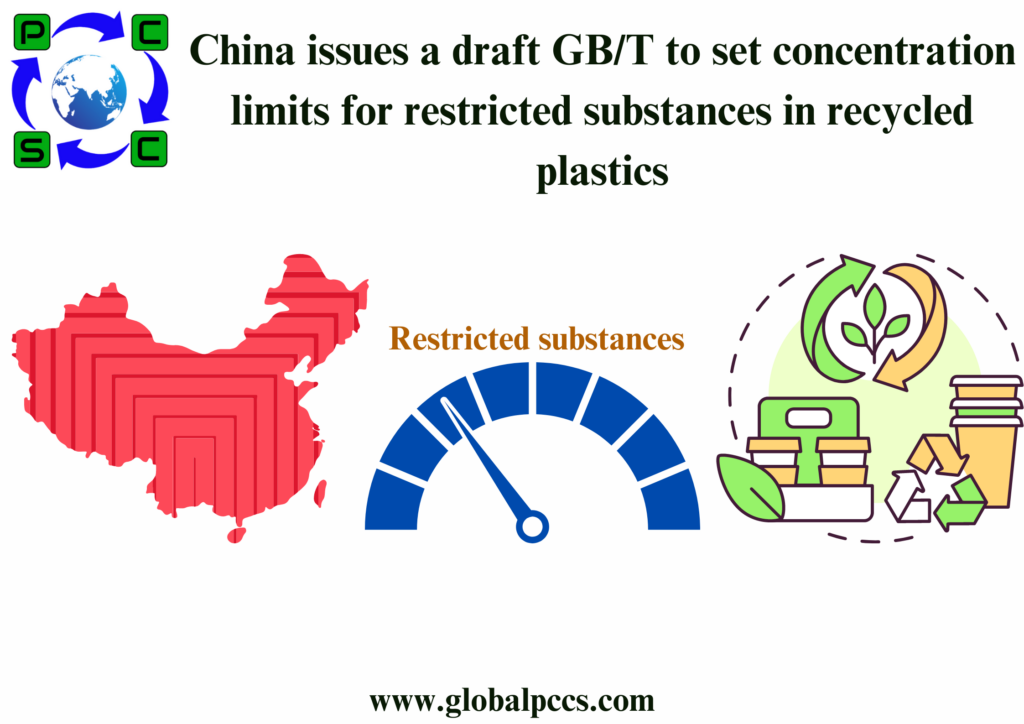 China issues a draft GB/T to set concentration limits for restricted substances in recycled plastics