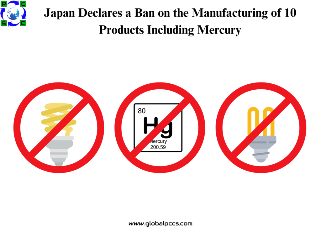 Japan Declares a Ban on the Manufacturing of 10 Products Including Mercury