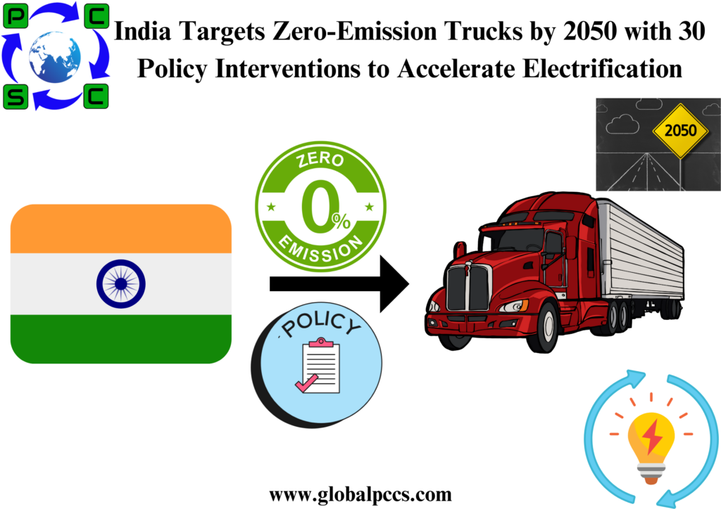 India Targets Zero-Emission Trucks by 2050 with 30 Policy Interventions to Accelerate Electrification