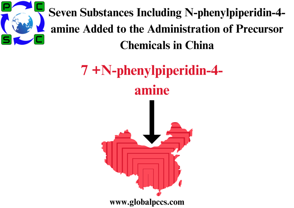 Seven Substances Including N-phenylpiperidin-4-amine Added to the Administration of Precursor Chemicals in China