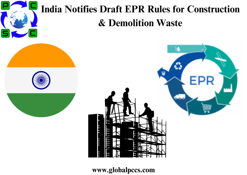 India Notifies Draft EPR Rules for Construction & Demolition Waste