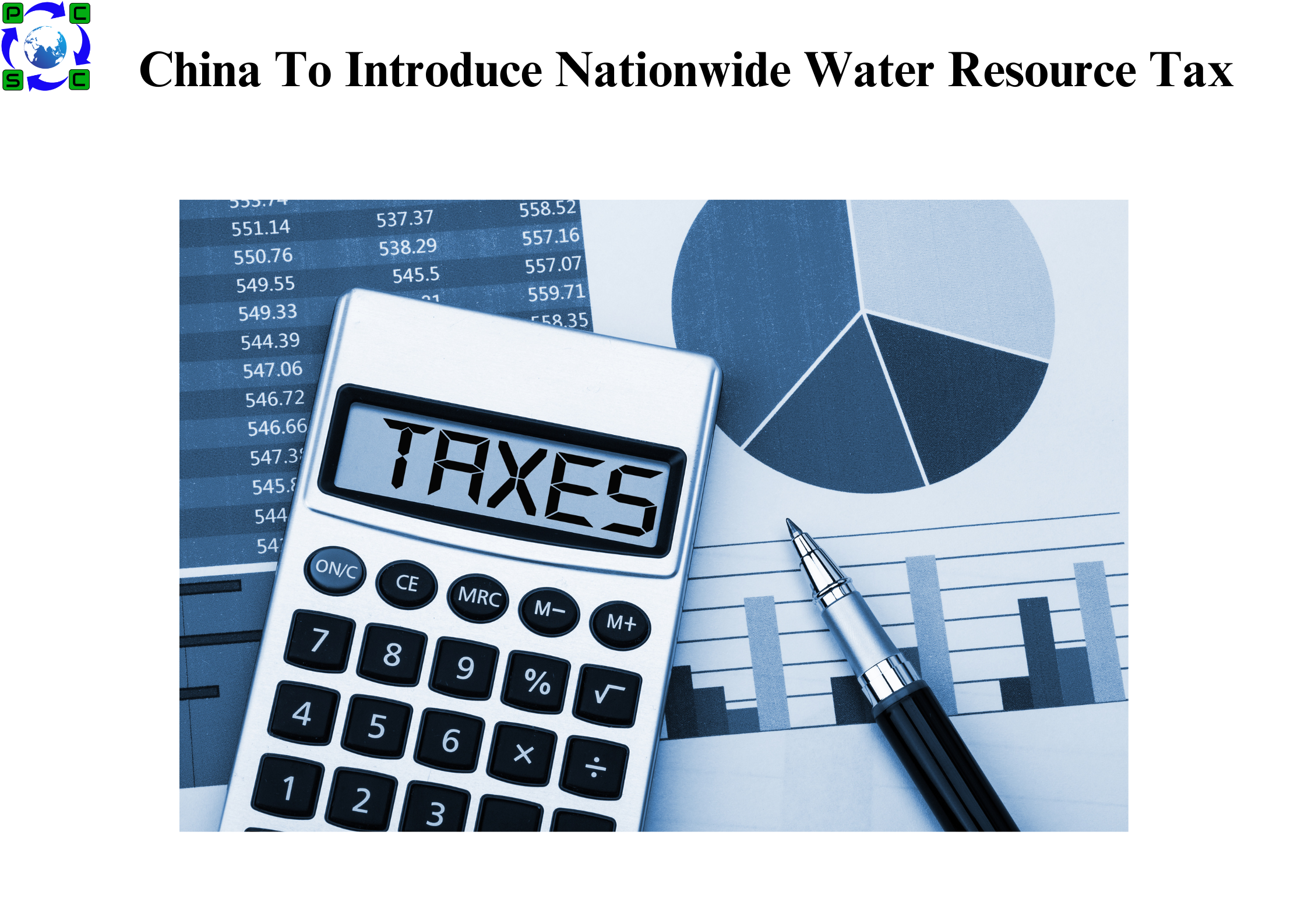 China To Introduce Nationwide Water Resource Tax