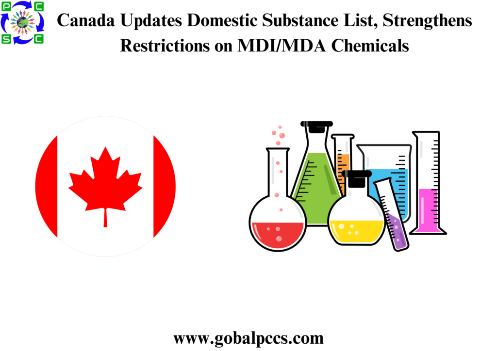 Canada Updates Domestic Substance List, Strengthens Restrictions on MDI/MDA Chemicals