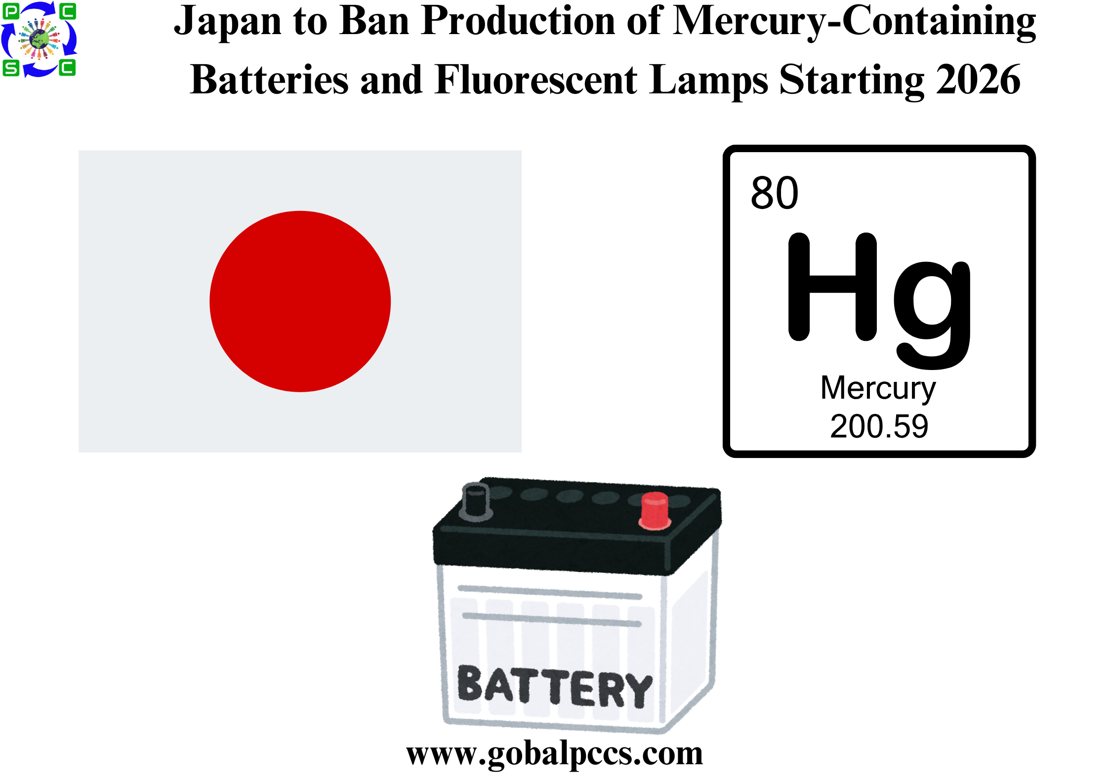 Japan to Ban Production of Mercury-Containing Batteries and Fluorescent Lamps Starting 2026