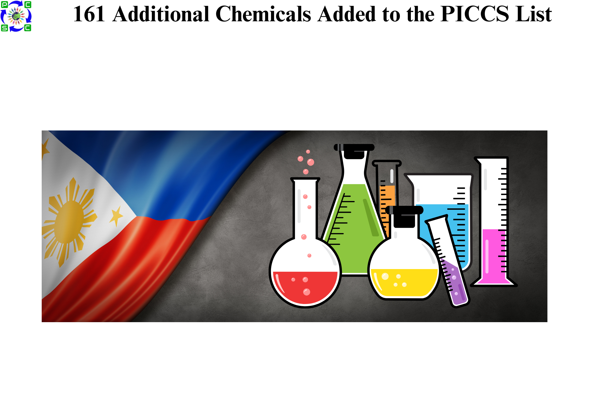 161 Additional Chemicals Added to the PICCS List