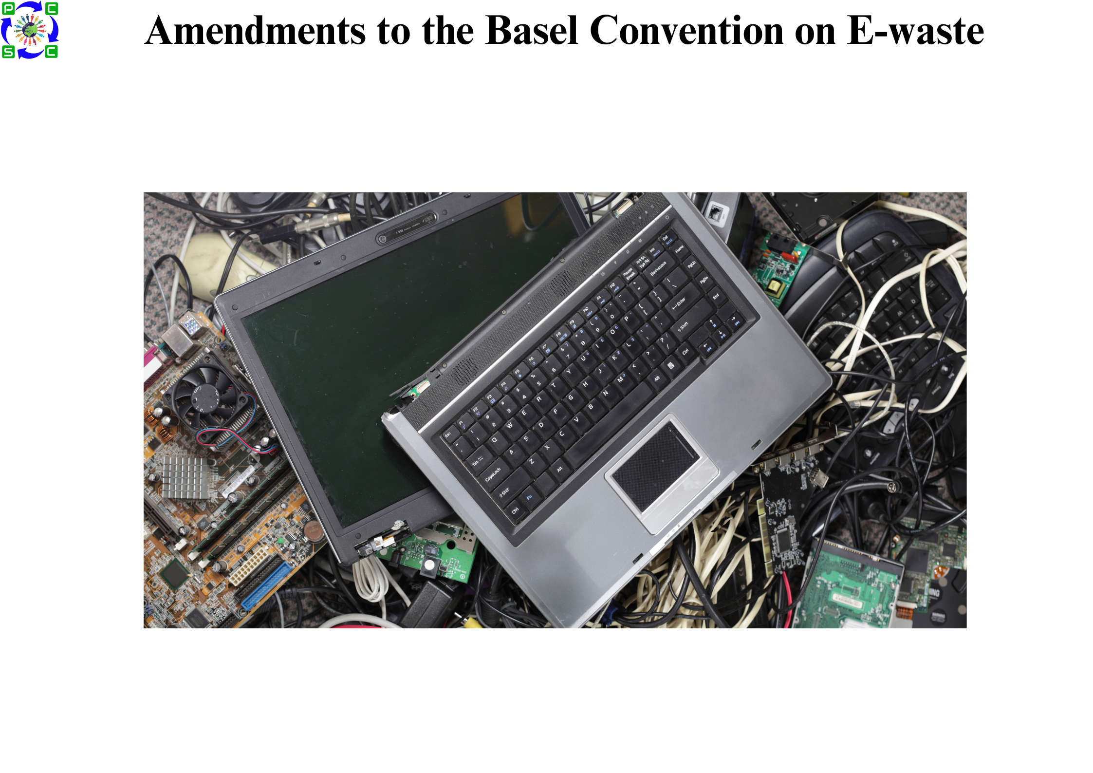 Amendments to the Basel Convention on E-waste