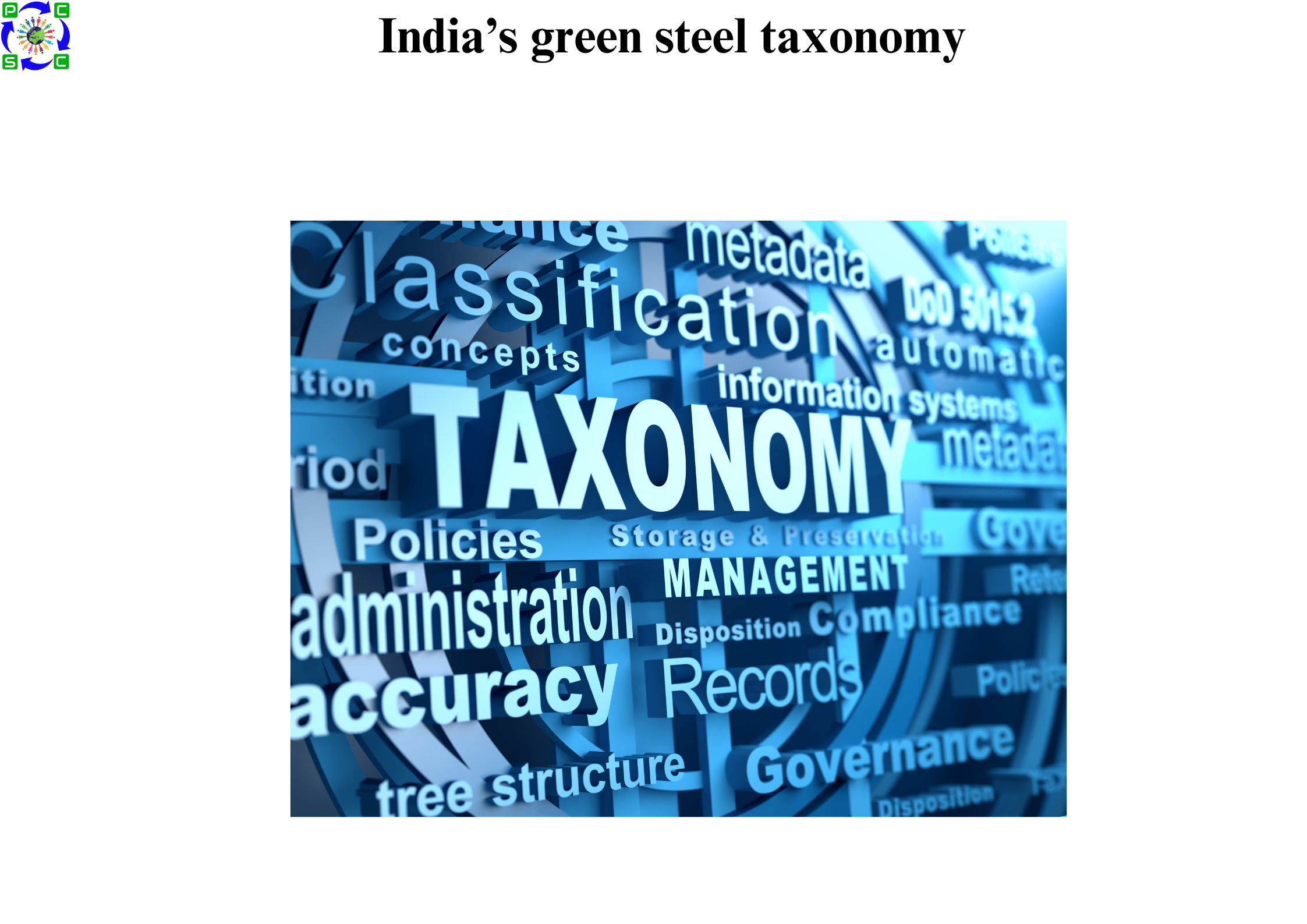 India’s green steel taxonomy 