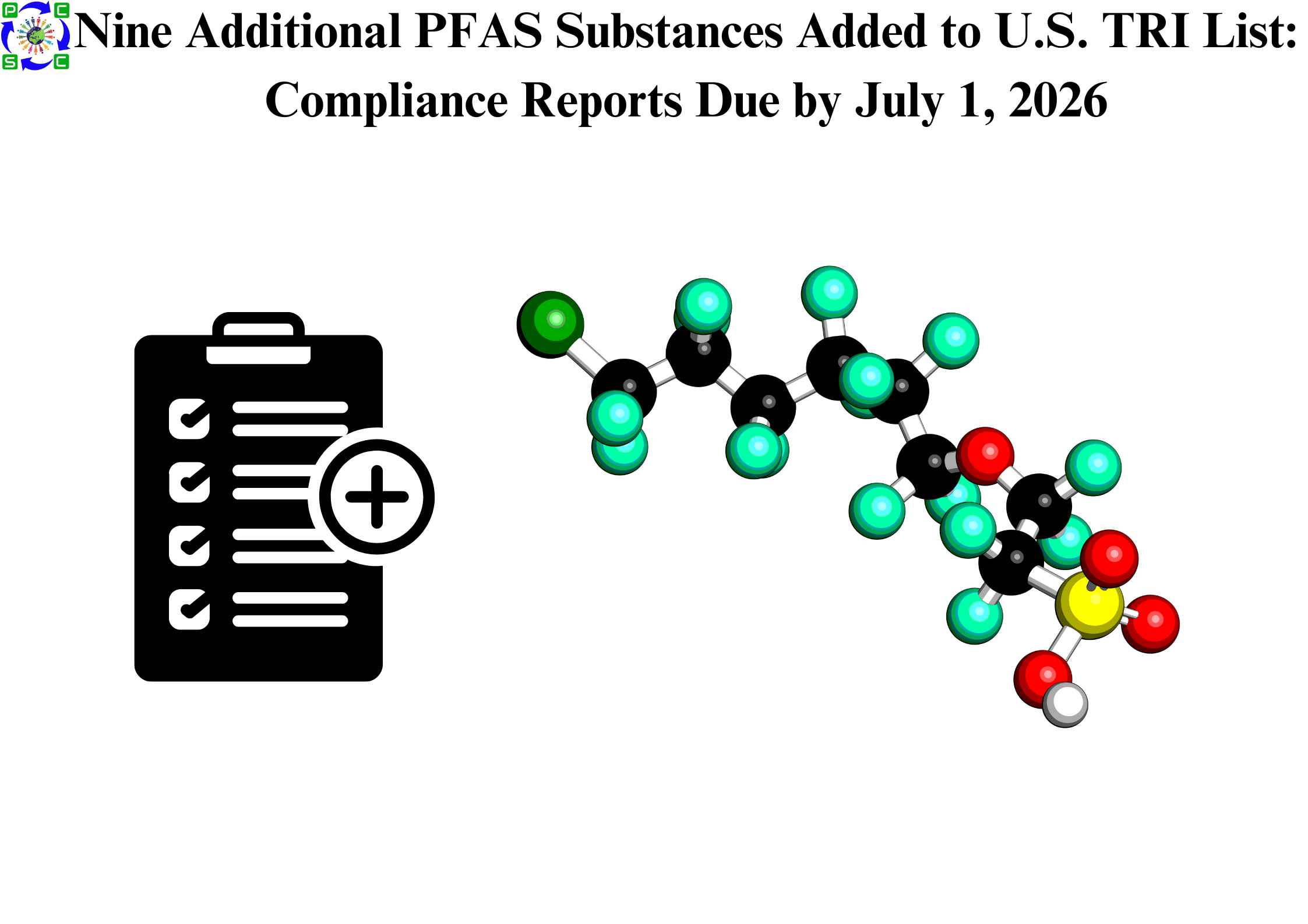 Nine Additional PFAS Substances Added to U.S. TRI List: Compliance Reports Due by July 1, 2026