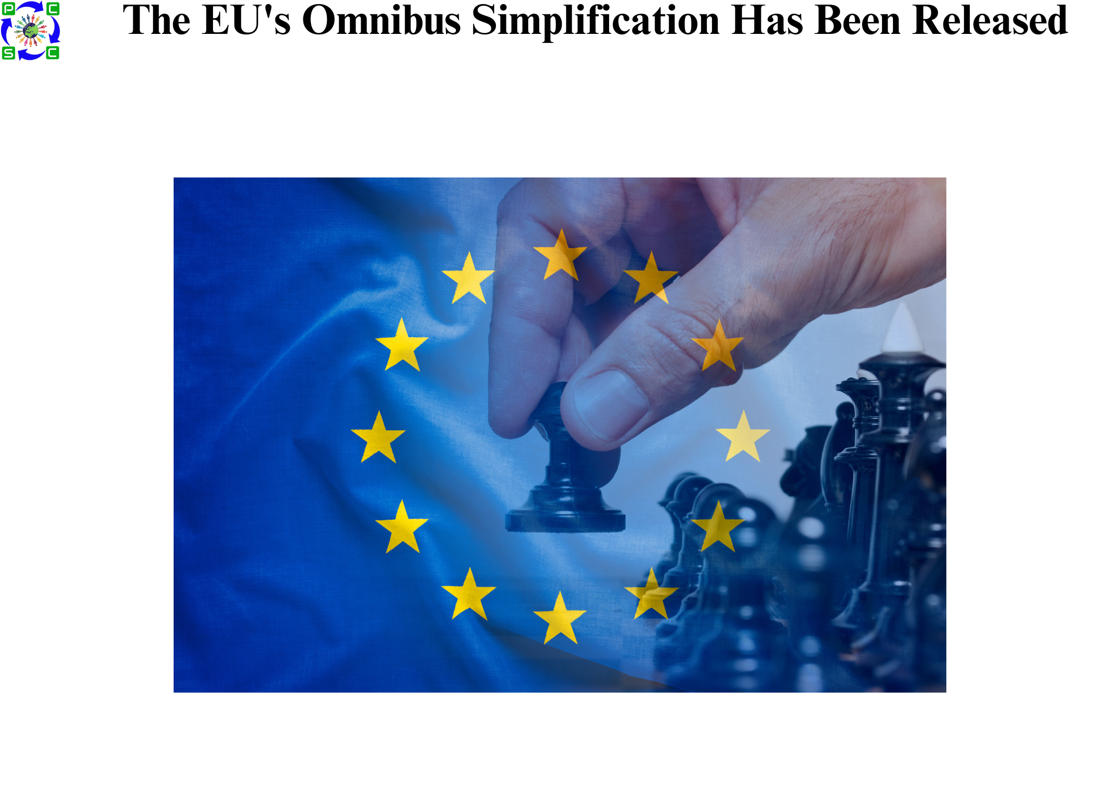 The EU’s Omnibus Simplification Has Been Released