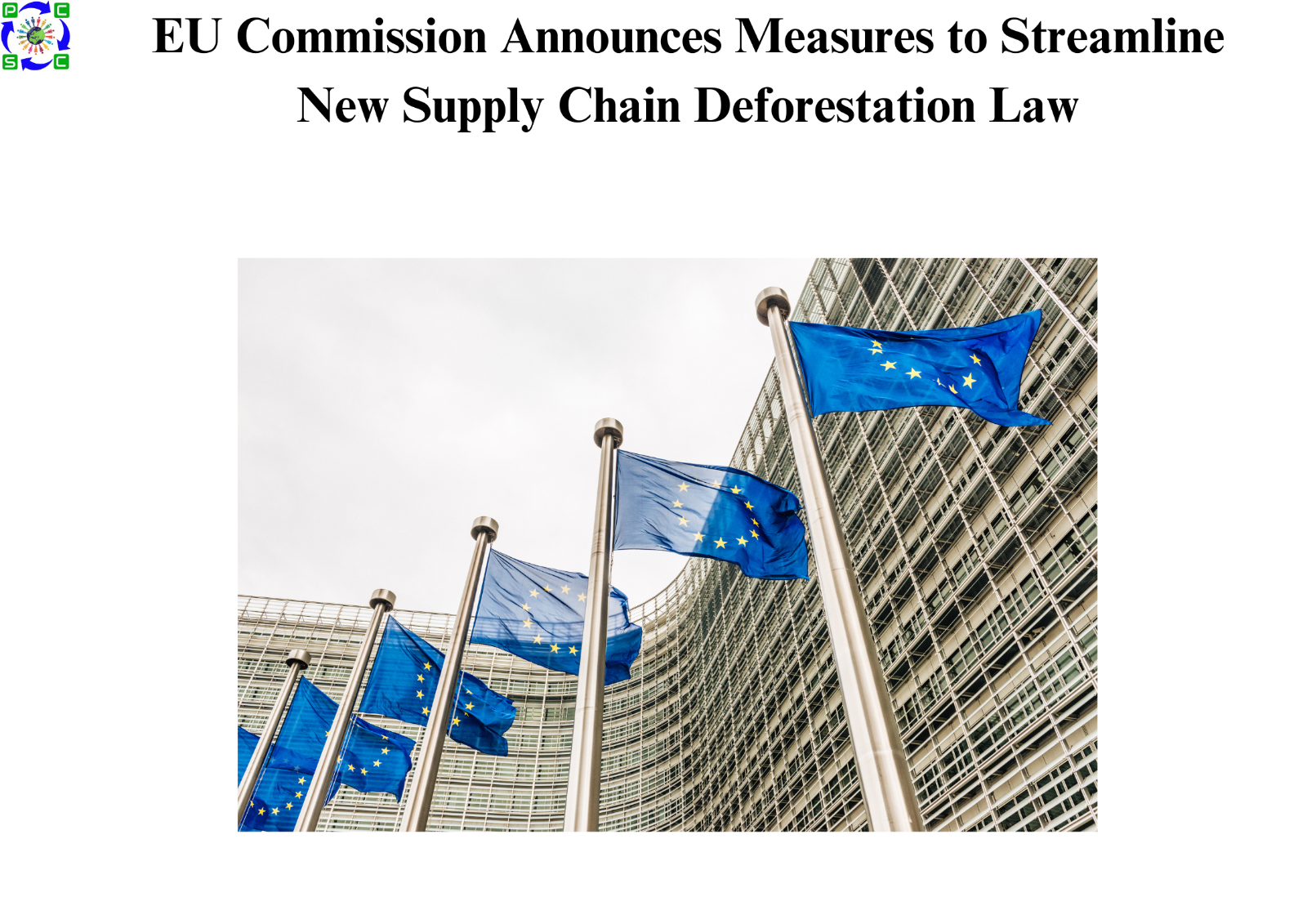EU Commission Announces Measures to Streamline New Supply Chain Deforestation Law