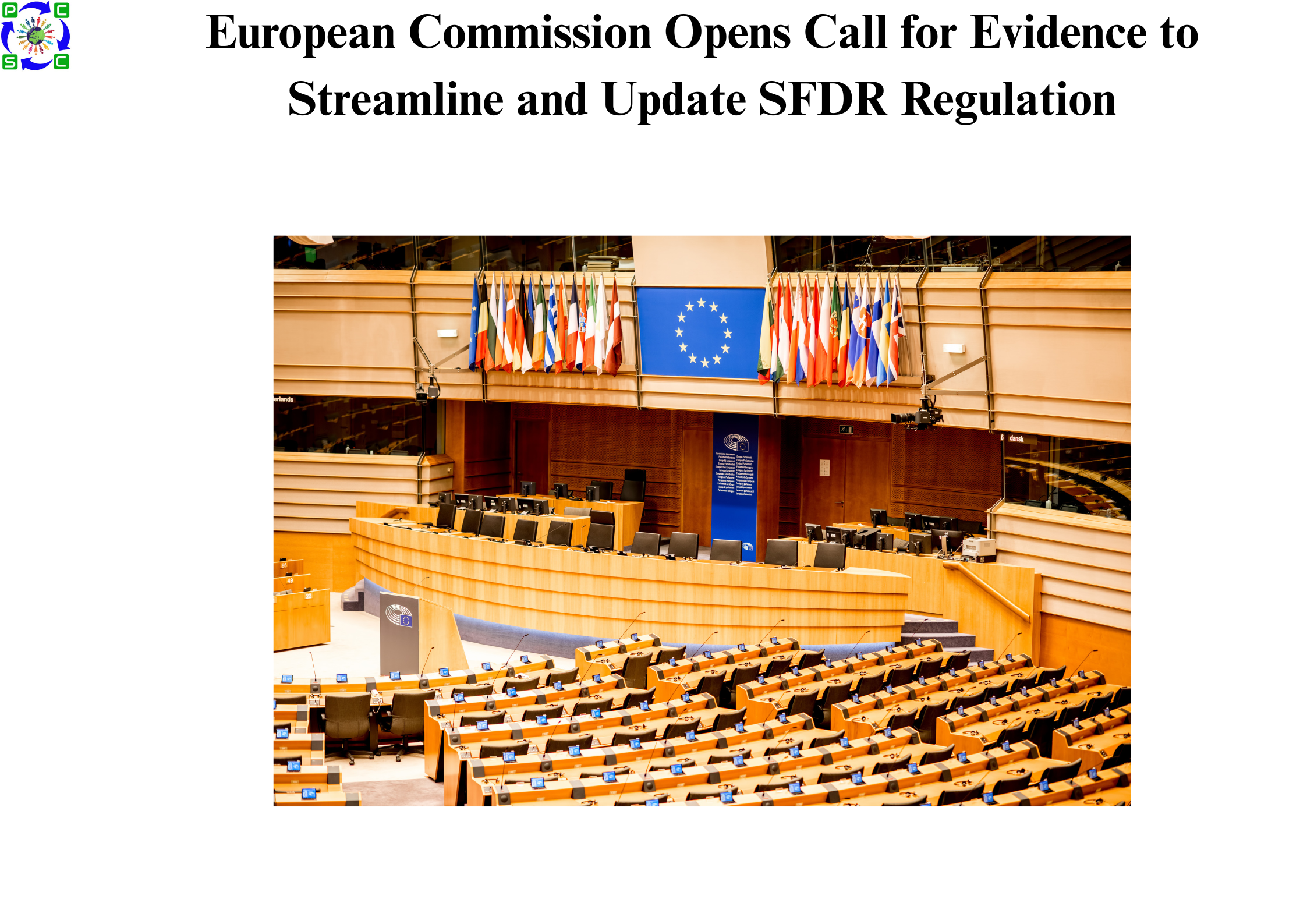 European Commission Opens Call for Evidence to Streamline and Update SFDR Regulation