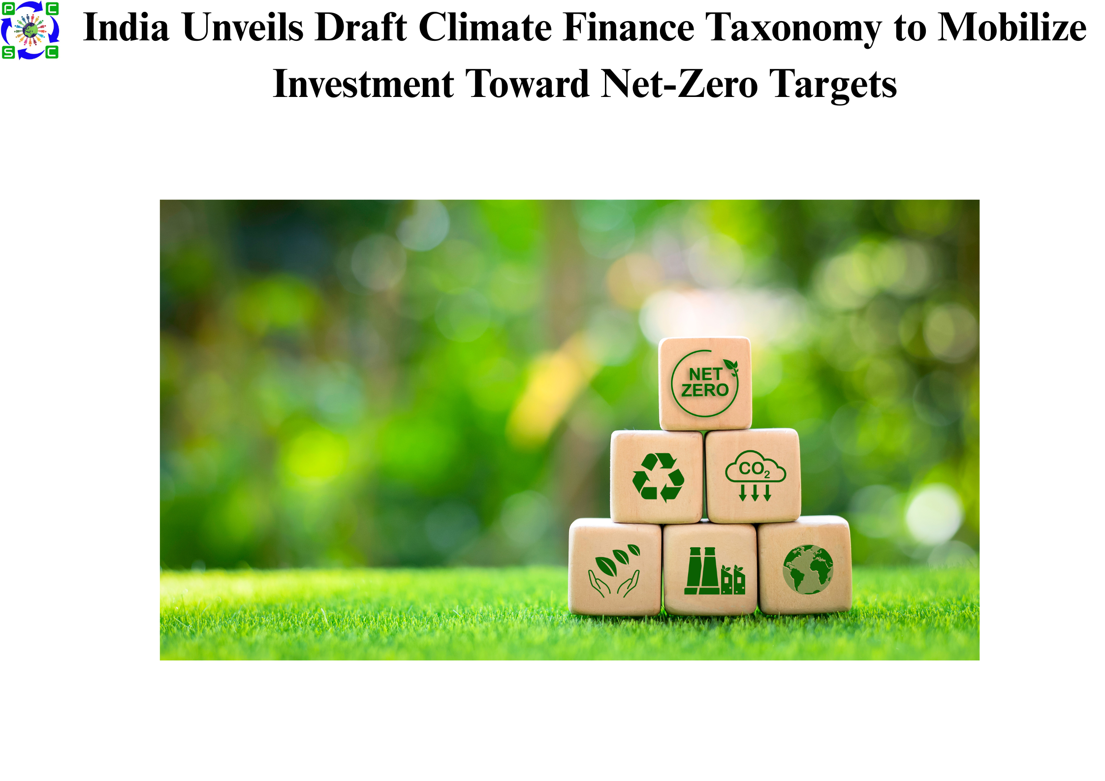 India Unveils Draft Climate Finance Taxonomy to Mobilize Investment Toward Net-Zero Targets