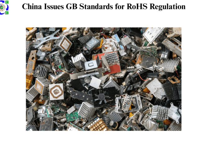 China Issues GB Standards for RoHS Regulation